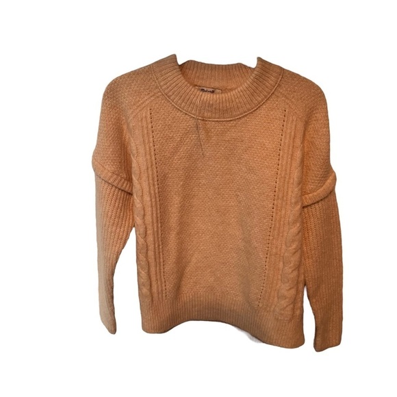 MADEWELL Cable Havener Pullover Sweater in Frosted Sage Size XXS – NWT - Picture 4 of 8